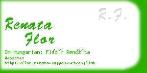 renata flor business card
